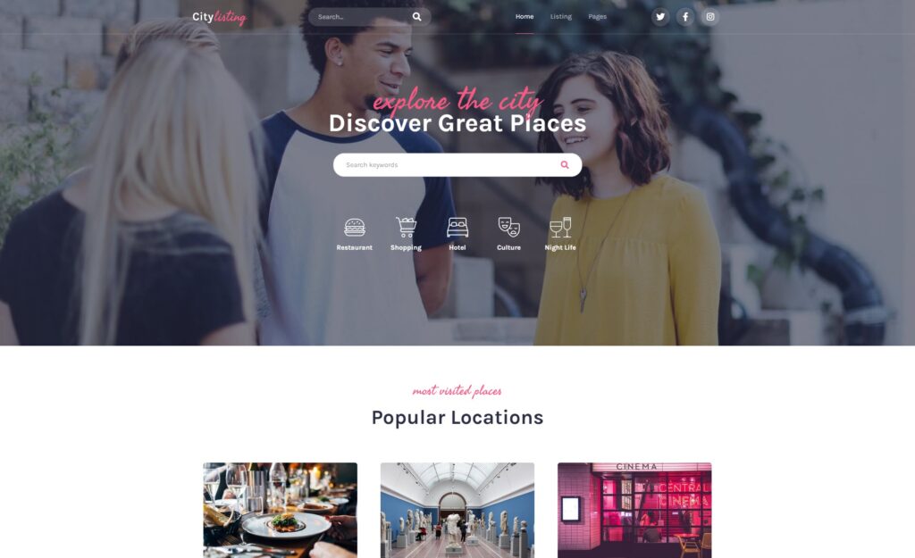 City Destinations Directory