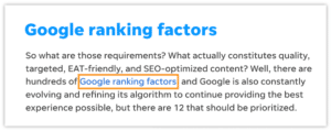 internal linking example