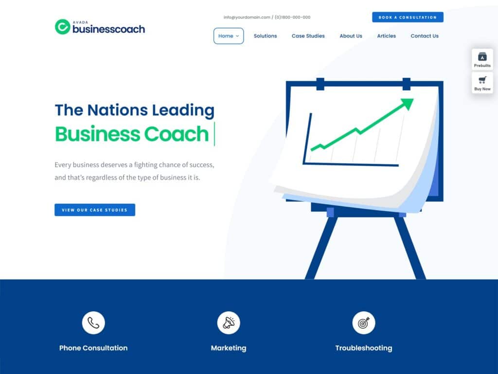 Business Coach Website