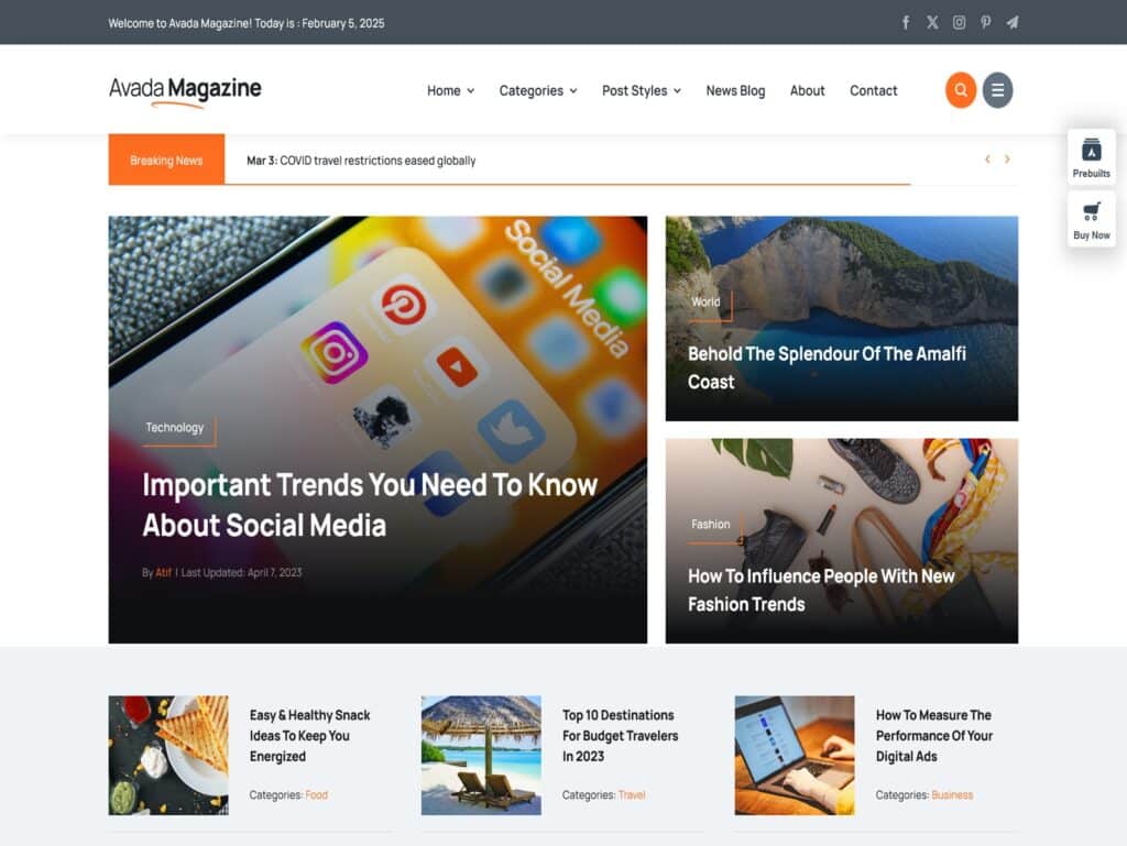 Magazine Website
