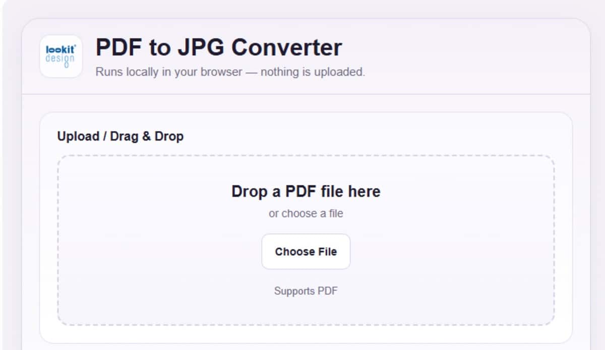 Convert PDF Pages Into Shareable JPG Images — Right in Your Browser